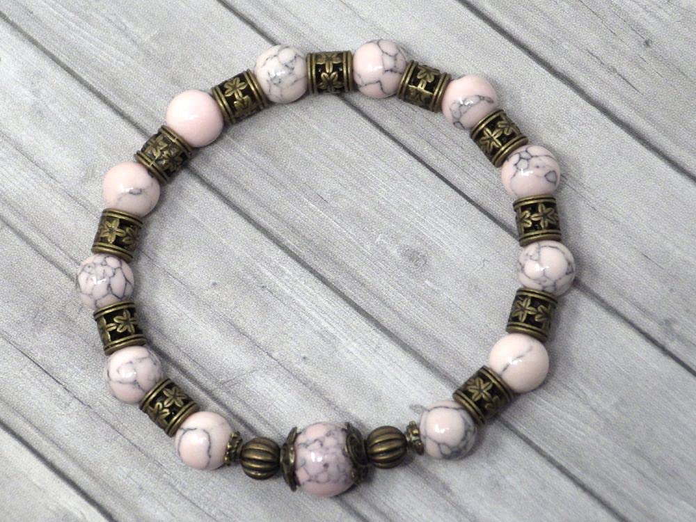 Parure bohemia para mujer en bronce antiguo con collar, pulsera y pendientes a juego