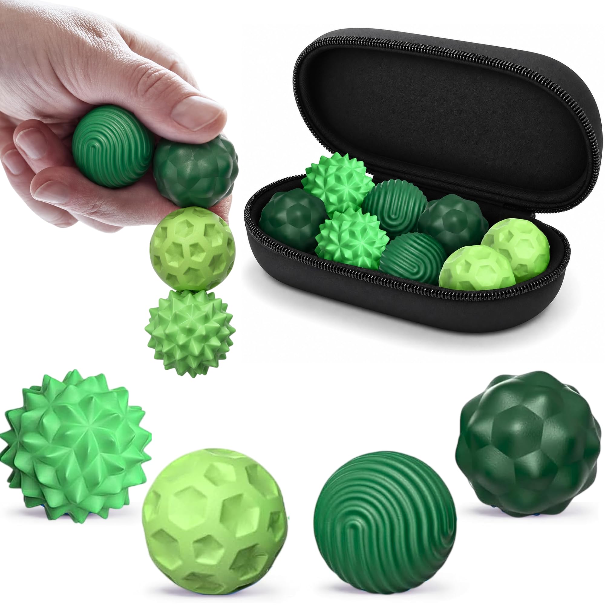 08 PCS Silicone Magnetic Balls Fidget Toy, Stress Relief Sensory Toys for Anxiety ADHD & Autism in Adults &Teens