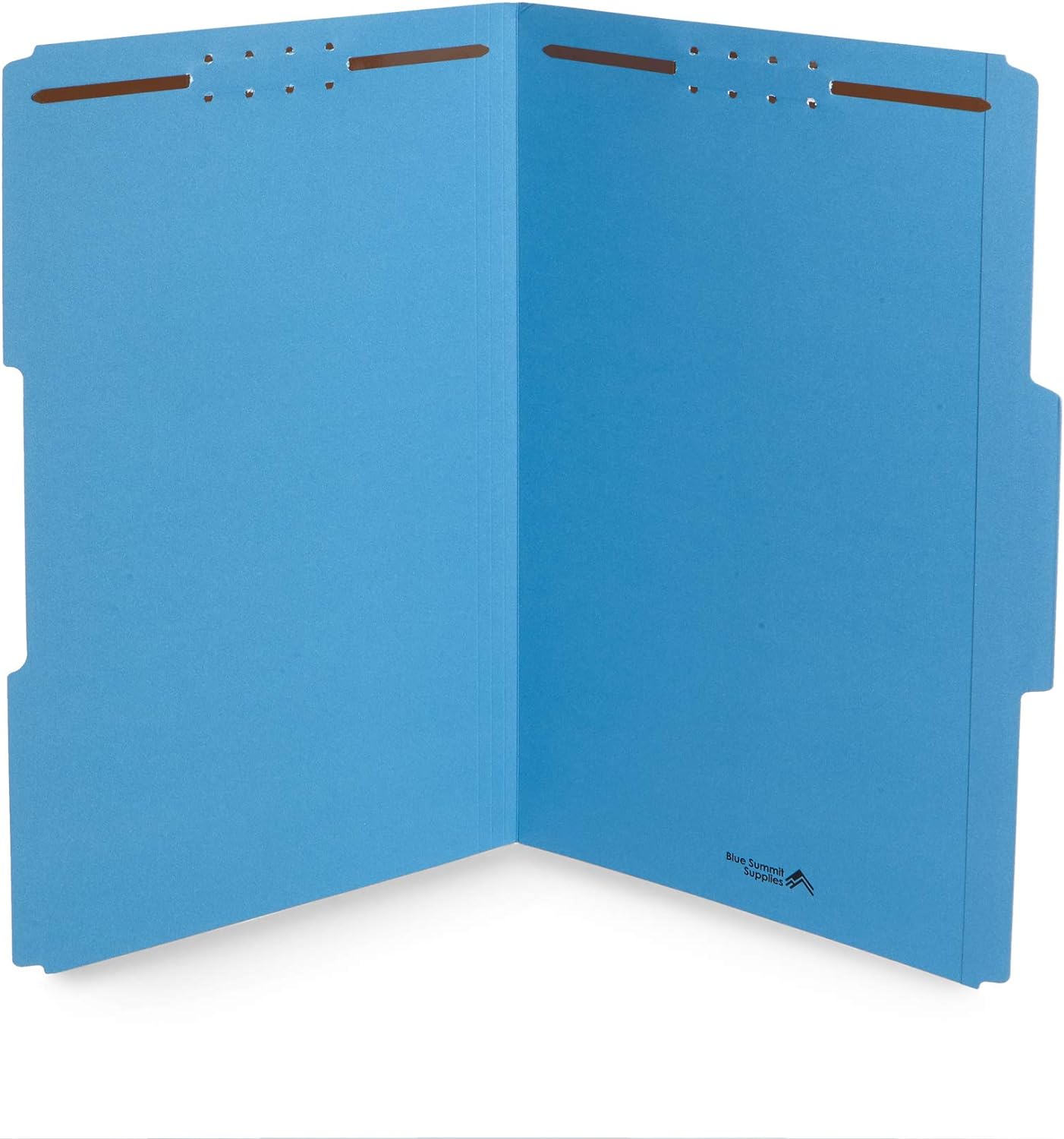 Blue Summit Supplies Blue File Folders with Fasteners