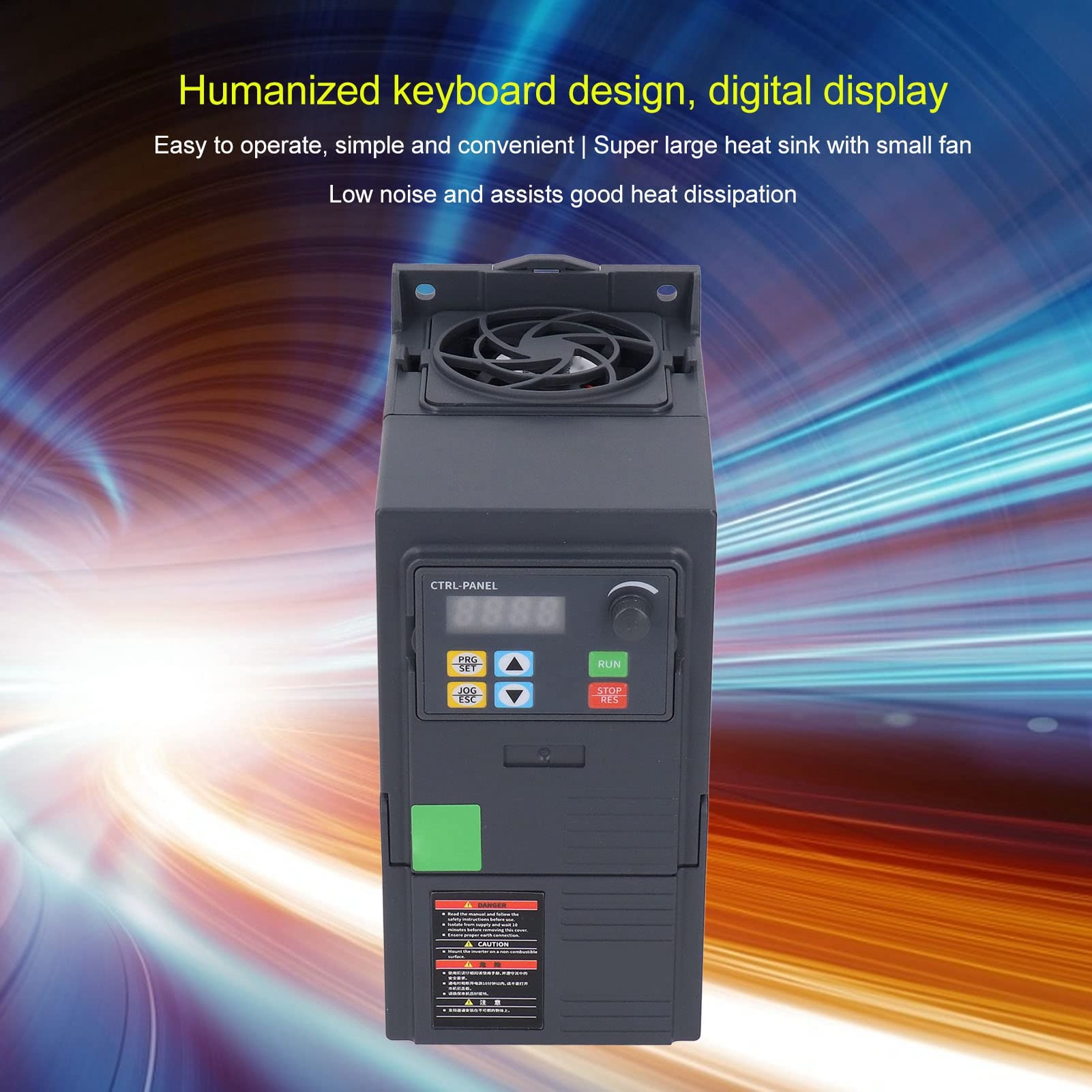 Luocute 3KW Variador de Frecuencia 3 Fases Velocidad Motor AC