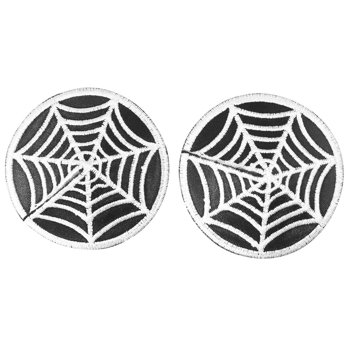 Cache-tétons Adhésifs Halloween - Toile D'araignée Paillettes - Noir - Neuf