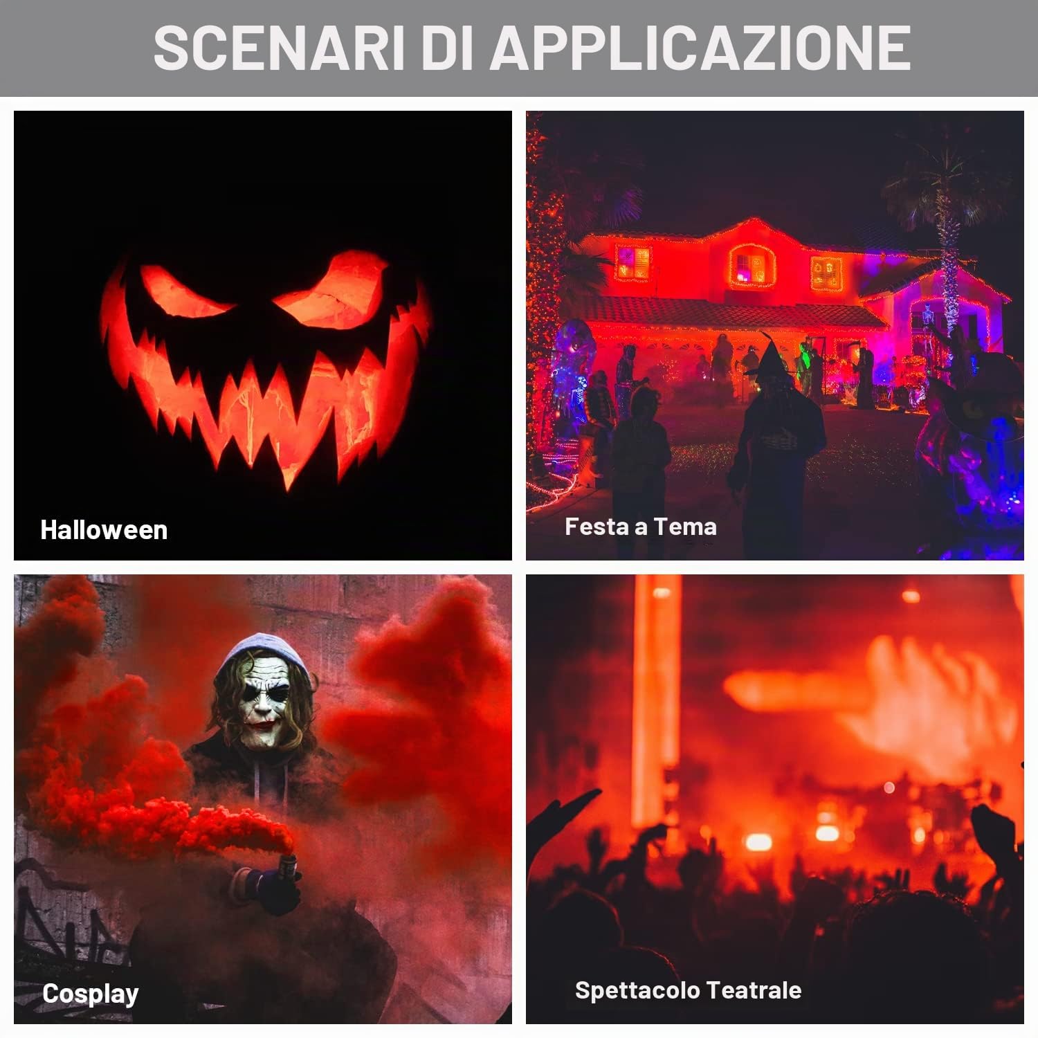 CreepyParty Maschera da alieno calvo con occhi grandi, raccapricciante alieno ET in lattice, maschera per travestimento per Halloween, carnevale, feste in maschera