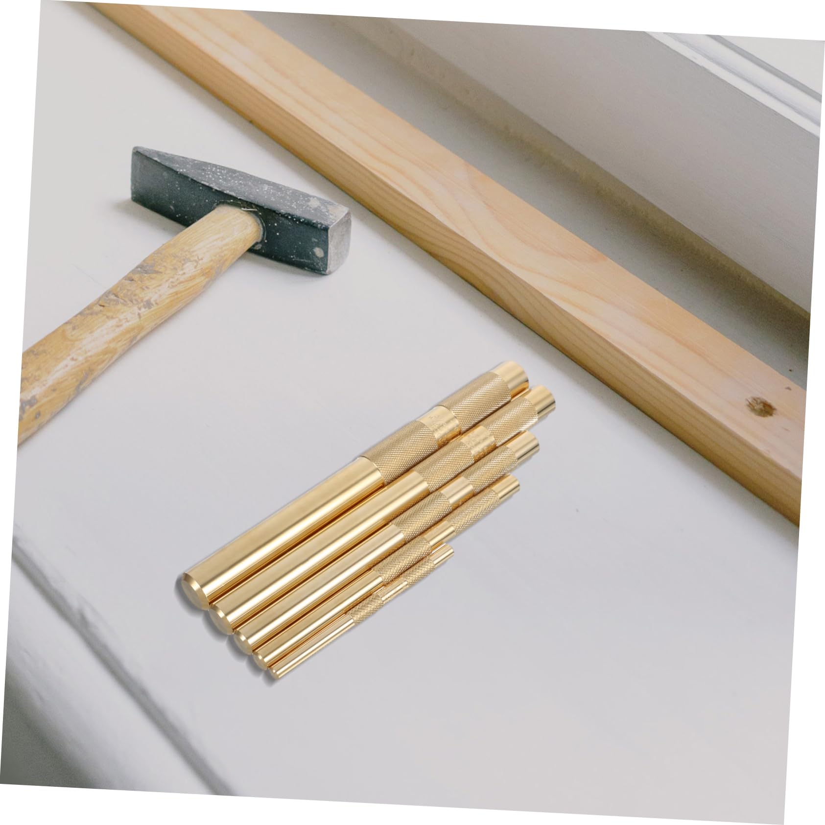 SHINEOFI Set di Utensili per Punzonatura in Ottone 1/4-3/4 Pollici Design Portatile per Foratura di Precisione in Metallo e Pelle per Riparazioni Automotive