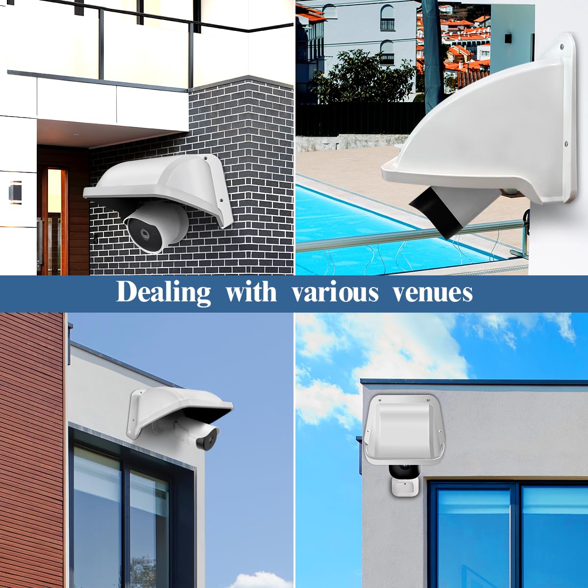 (Housse De Caméra De Surveillance CCTV)Boîtier De Protection Résistant Aux Intempéries, Protection Solaire, Protection Contre La Pluie pour Caméras Bullet Et Dome