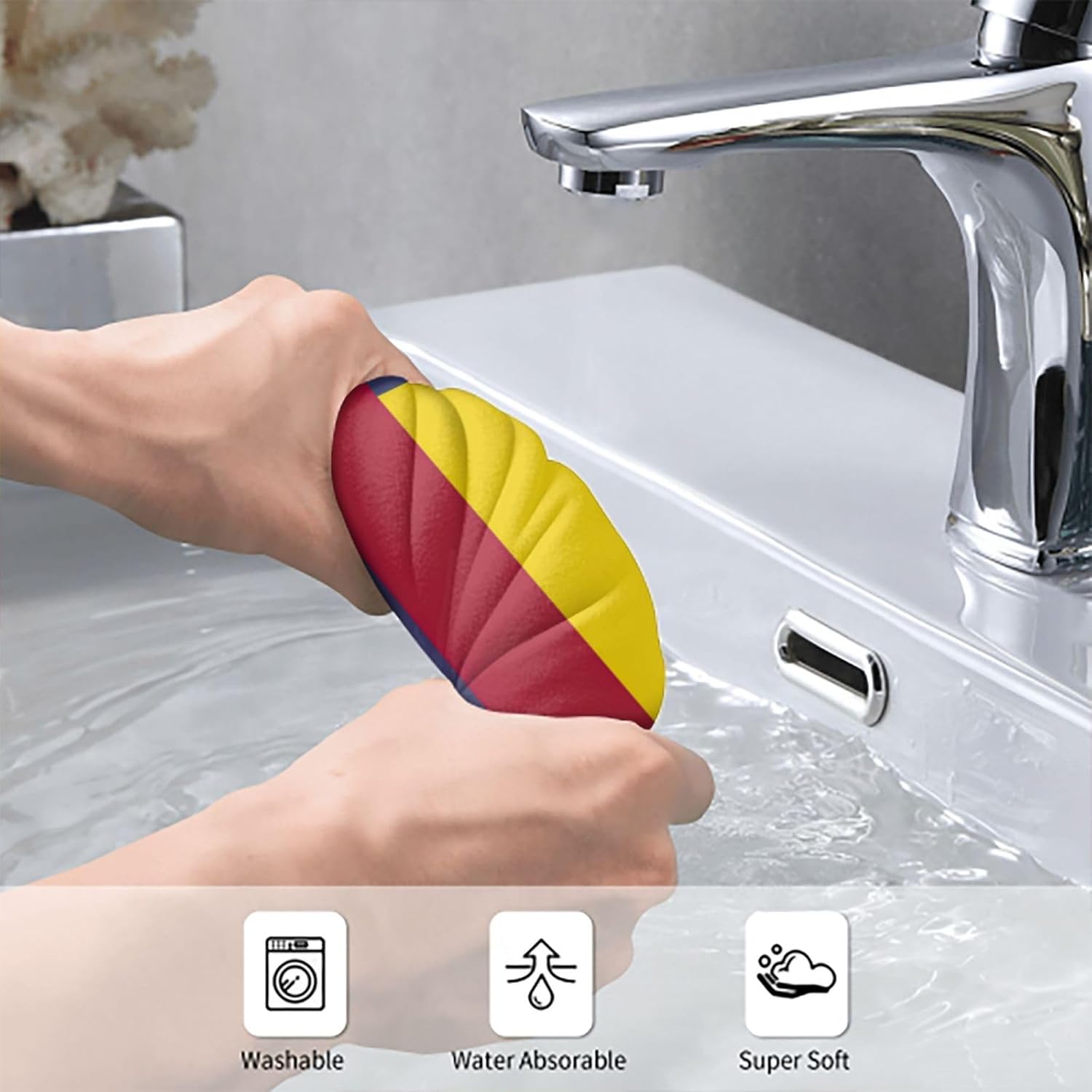 Flag of The Kingdom of Hawaii Print Hand Towels for Kitchen, Decorative Bathroom Towels Decor Farmhouse Cute for Men Women Gifts