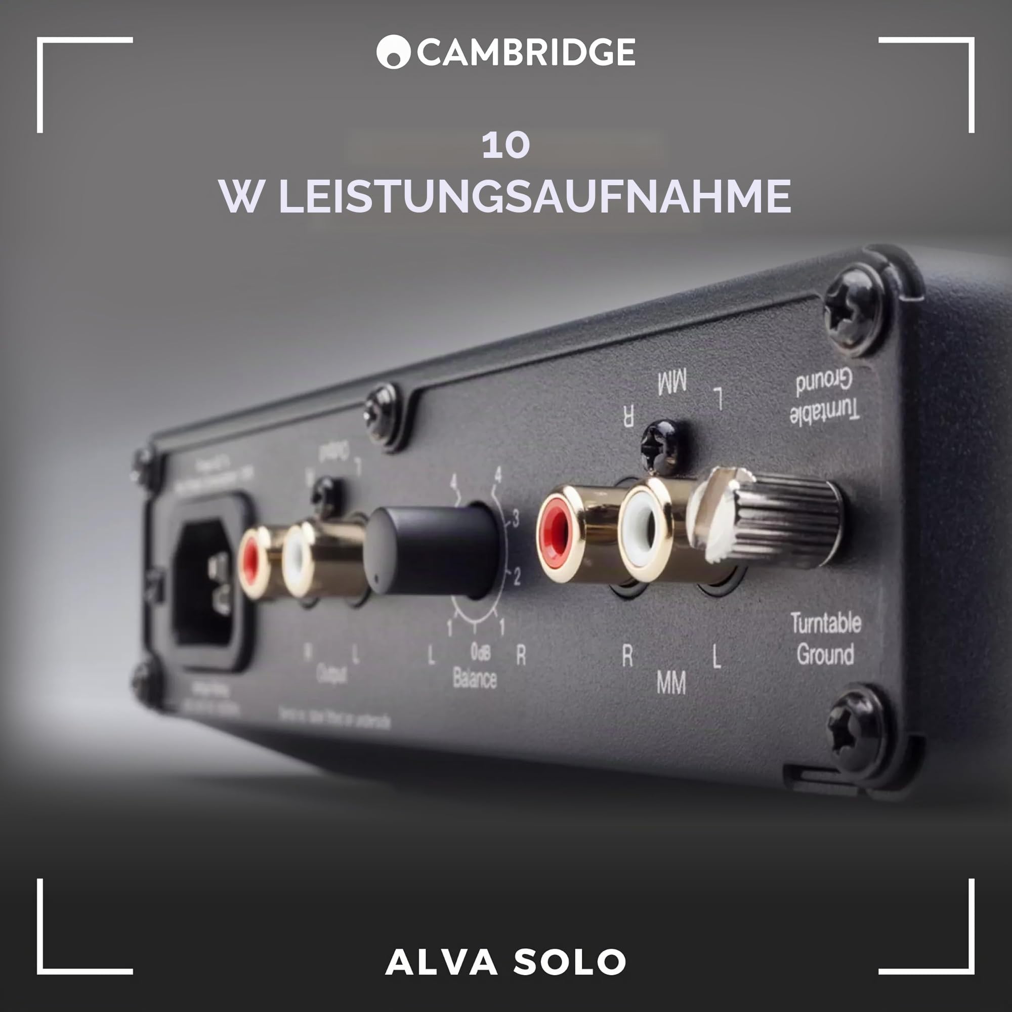 Cambridge Audio Alva Solo – Moving-Magnet-Phono-Vorverstärker, HiFi-Stereo-Vorverstärker für Plattenspieler & Vinyl, rauscharmer Phono-Vorverstärker – Lunar Grey