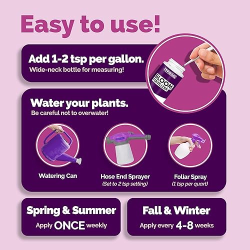 Miniatura 5 de TPS NUTRIENTS Fertilizante Bloom, refuerzo concentrado de PK, sin brotes de nitrógeno y refuerzo de frutas, alimento líquido para plantas, 8 oz (8.5