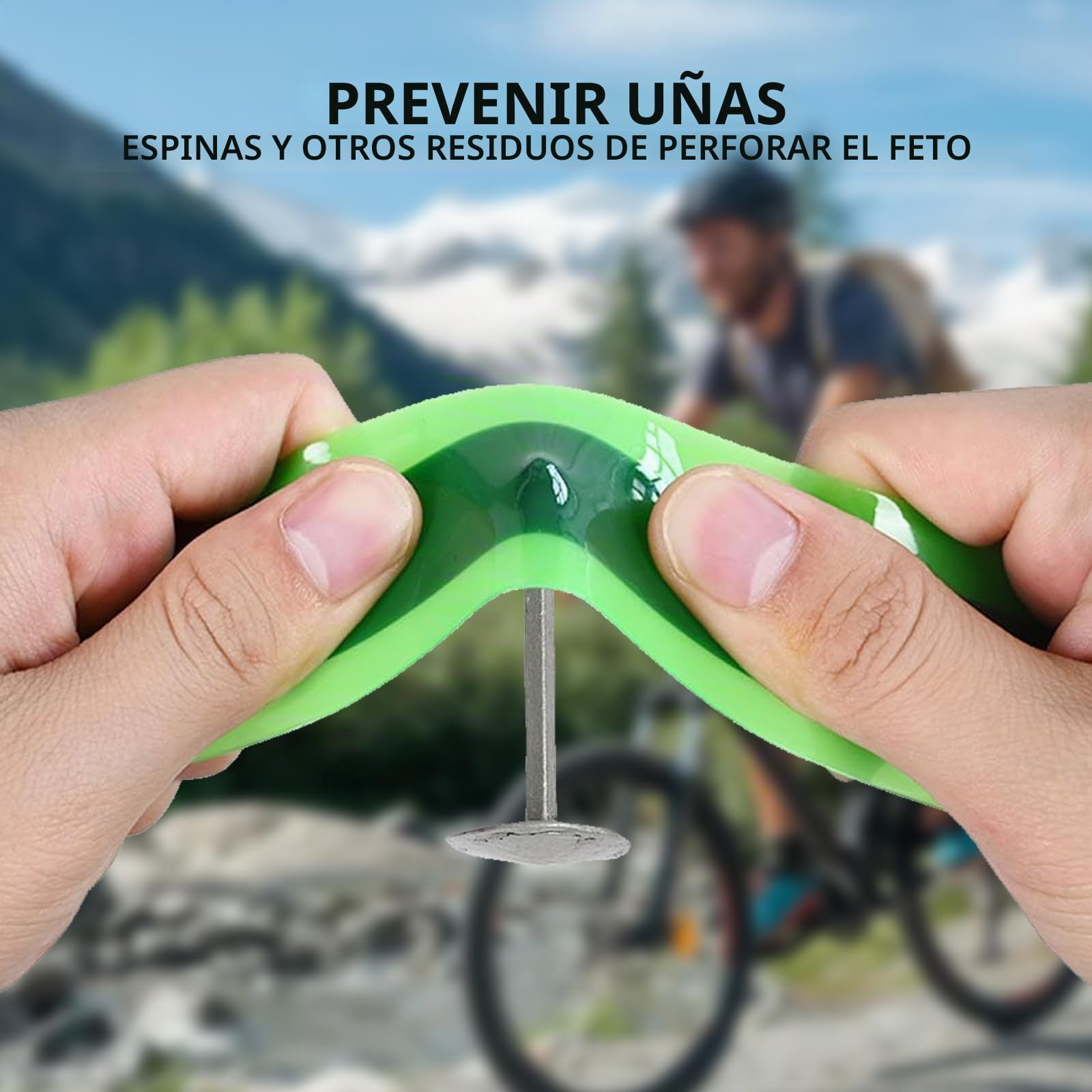 2 protectores antipinchazos para neumáticos de bicicleta, protección antipinchazos, para neumáticos de bicicleta de montaña interiores y exteriores