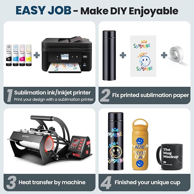 Prensa Térmica para Tazas DREAMVAN Sublimadora 30 oz, Negro, Modelo AMB005565 miniatura 4