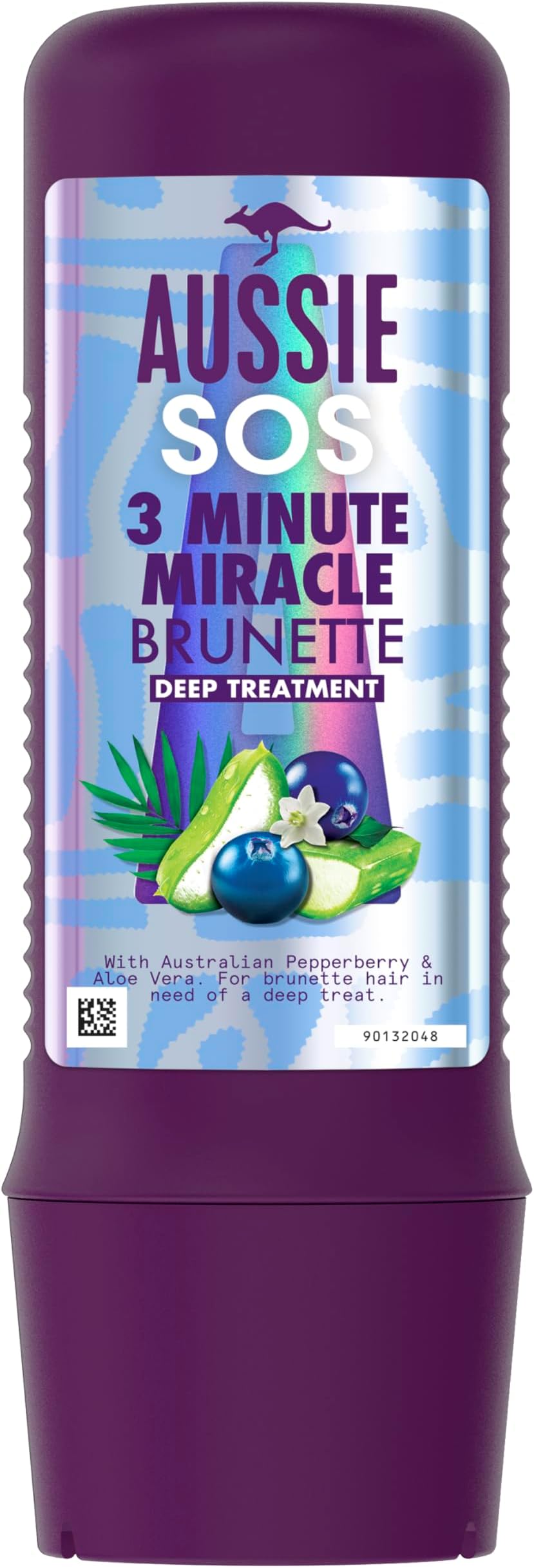 SOS 3 Minute Miracle Brunette Hair Deep Treatment for Brunette Hair In Need of Nourishment, With Australian Pepperberry & Aloe Vera, 225ml