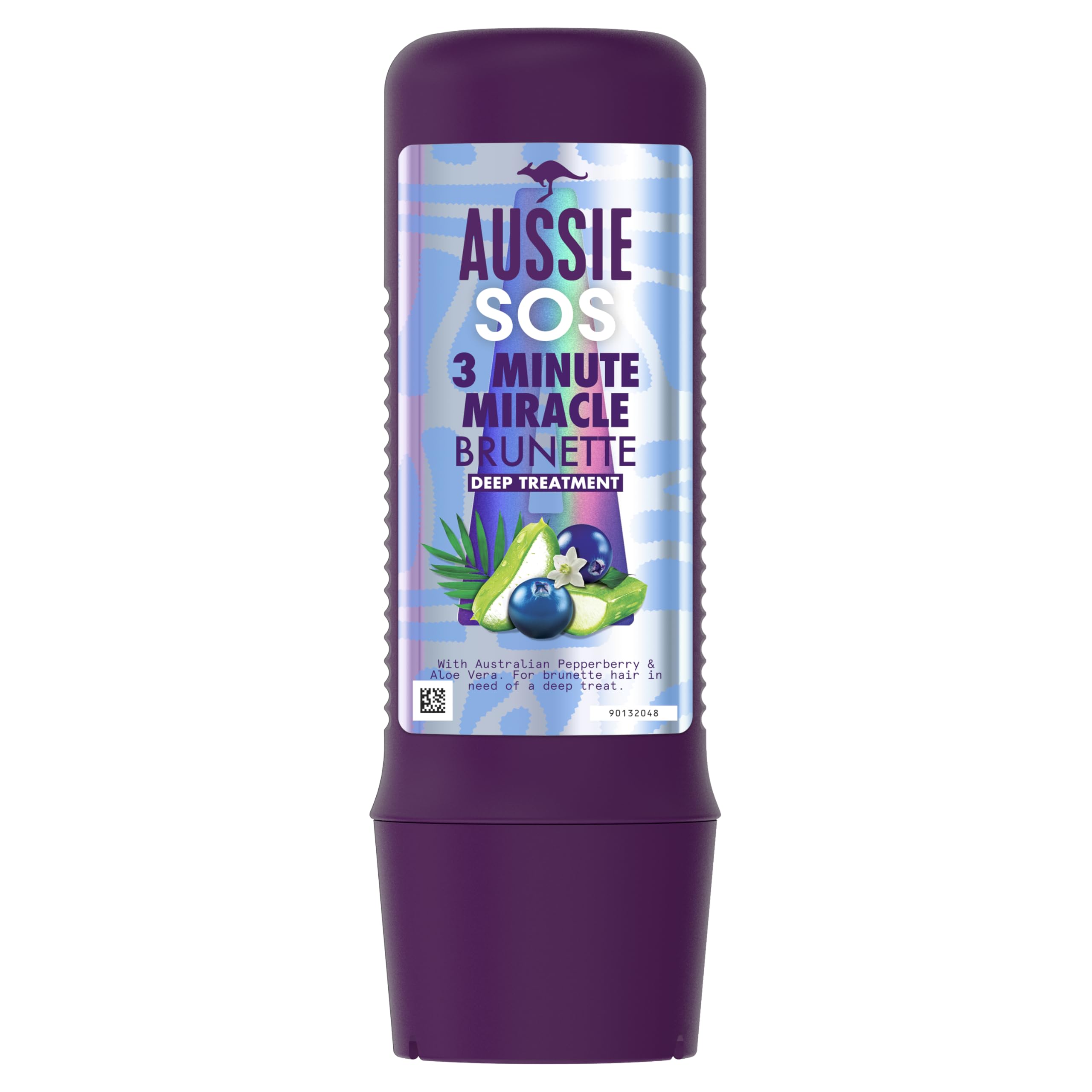 SOS 3 Minute Miracle Brunette Hair Deep Treatment for Brunette Hair In Need of Nourishment, With Australian Pepperberry & Aloe Vera, 225ml