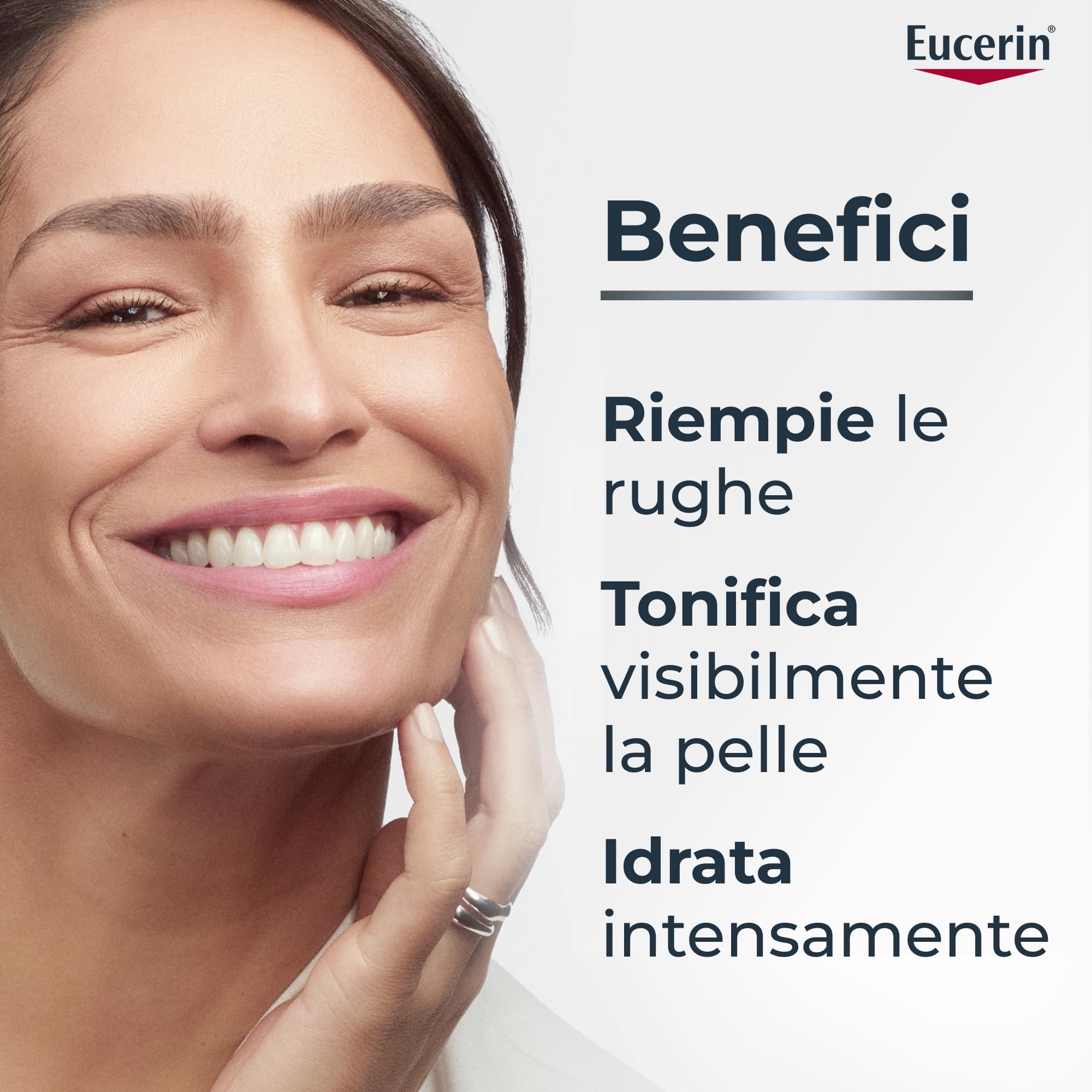 Eucerin Hyaluron-Filler Crema Giorno SPF 30 50 ml, Crema viso antirughe e idratante, Formula con Acido Ialuronico per una pelle ringiovanita adatta per tutti i tipi di pelle