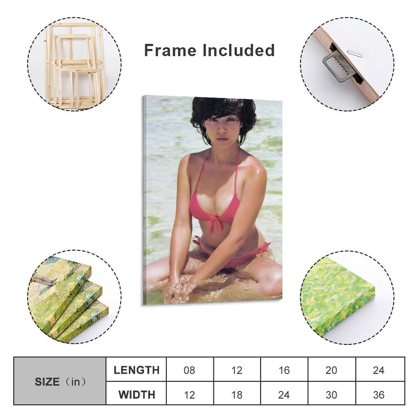Amazon.co.jp: 柏原芳恵水着セクシー写真壁飾りポスター クール