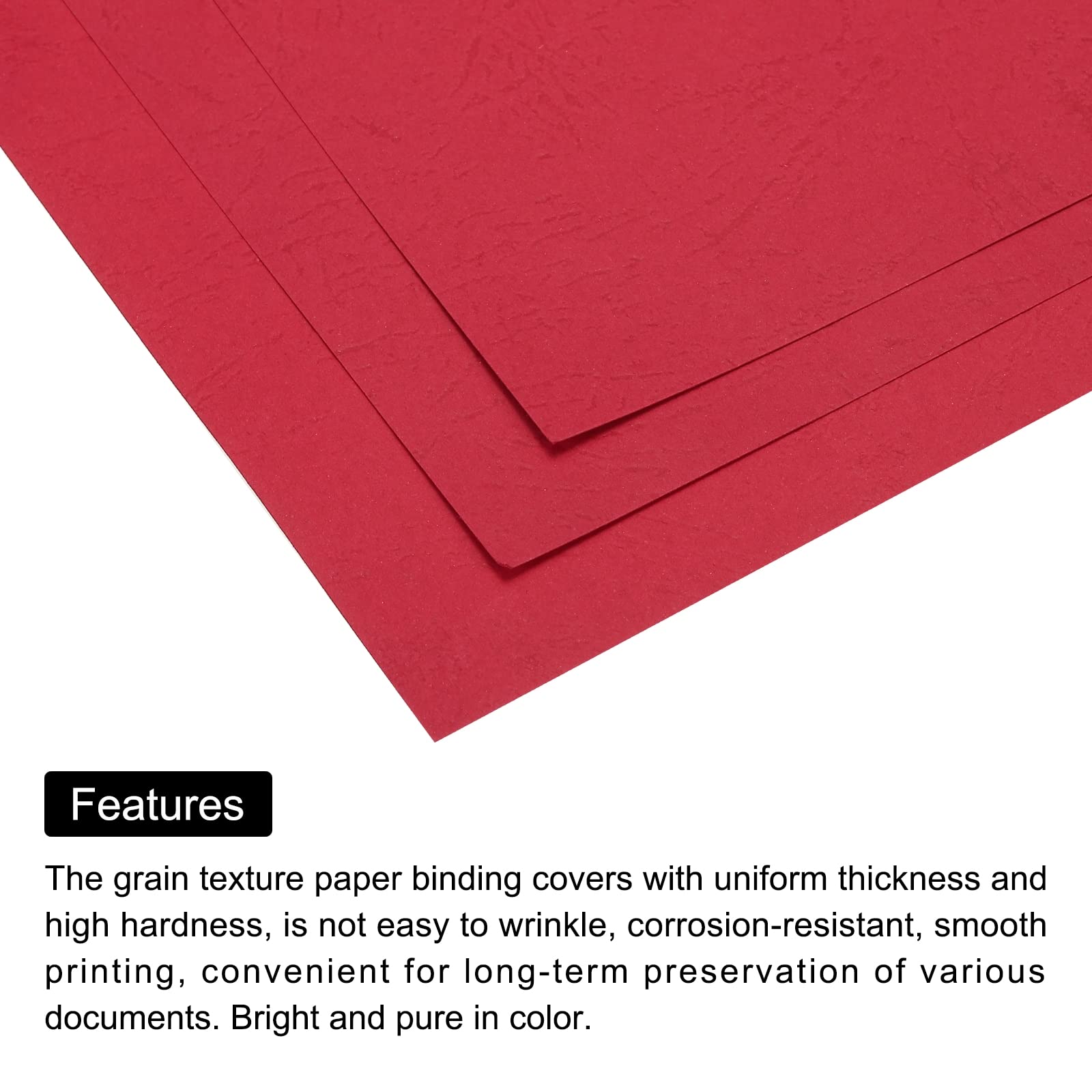 Papier Effet Cuir A4 – 100 Feuilles Texturées Motif Cuir – 180 G/m² – Couleur Violet – Idéal Reliure, Rapports, Créations DIY – Épais Et Résistant