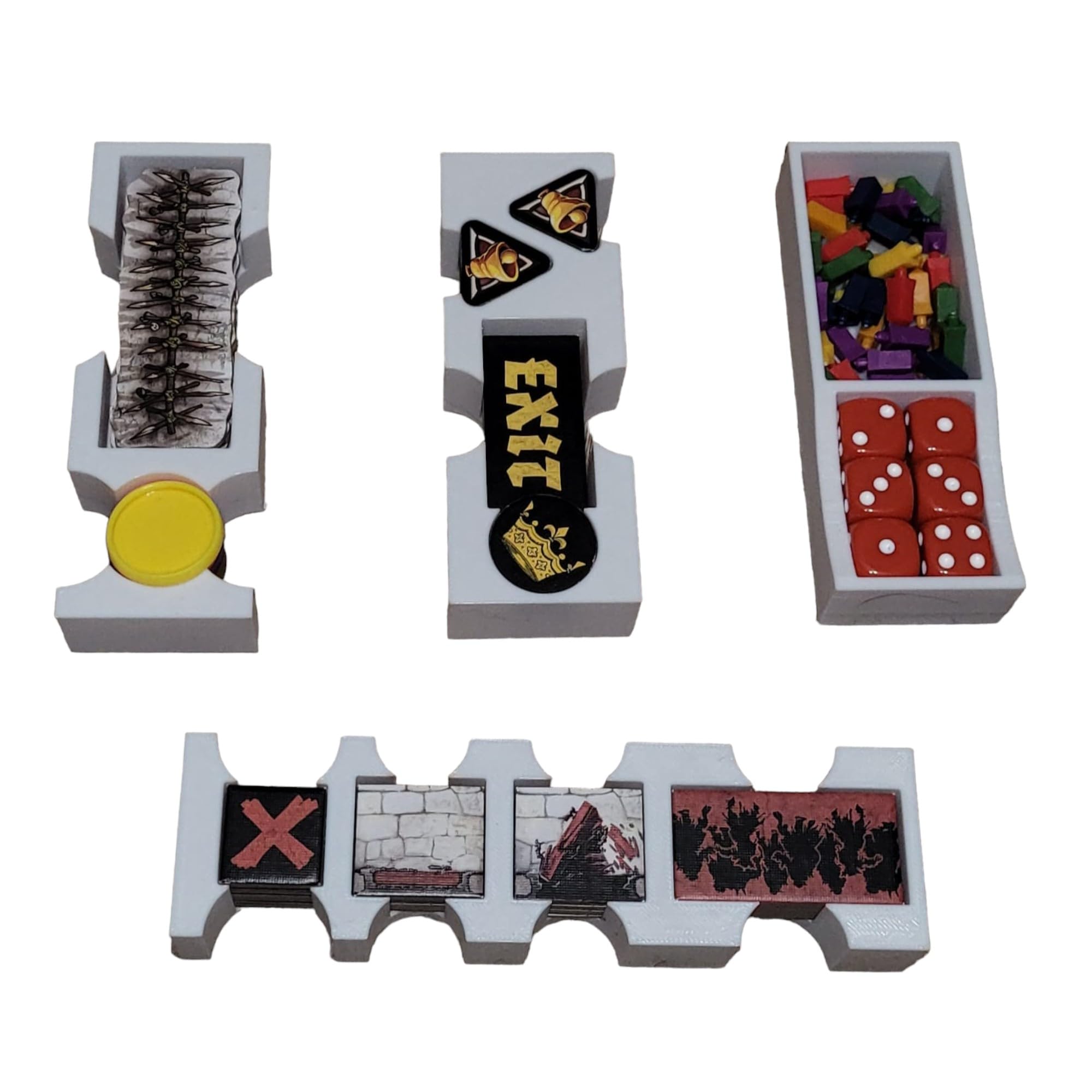 Générique Green Horde Zombie Storage Insert Organizer (White)