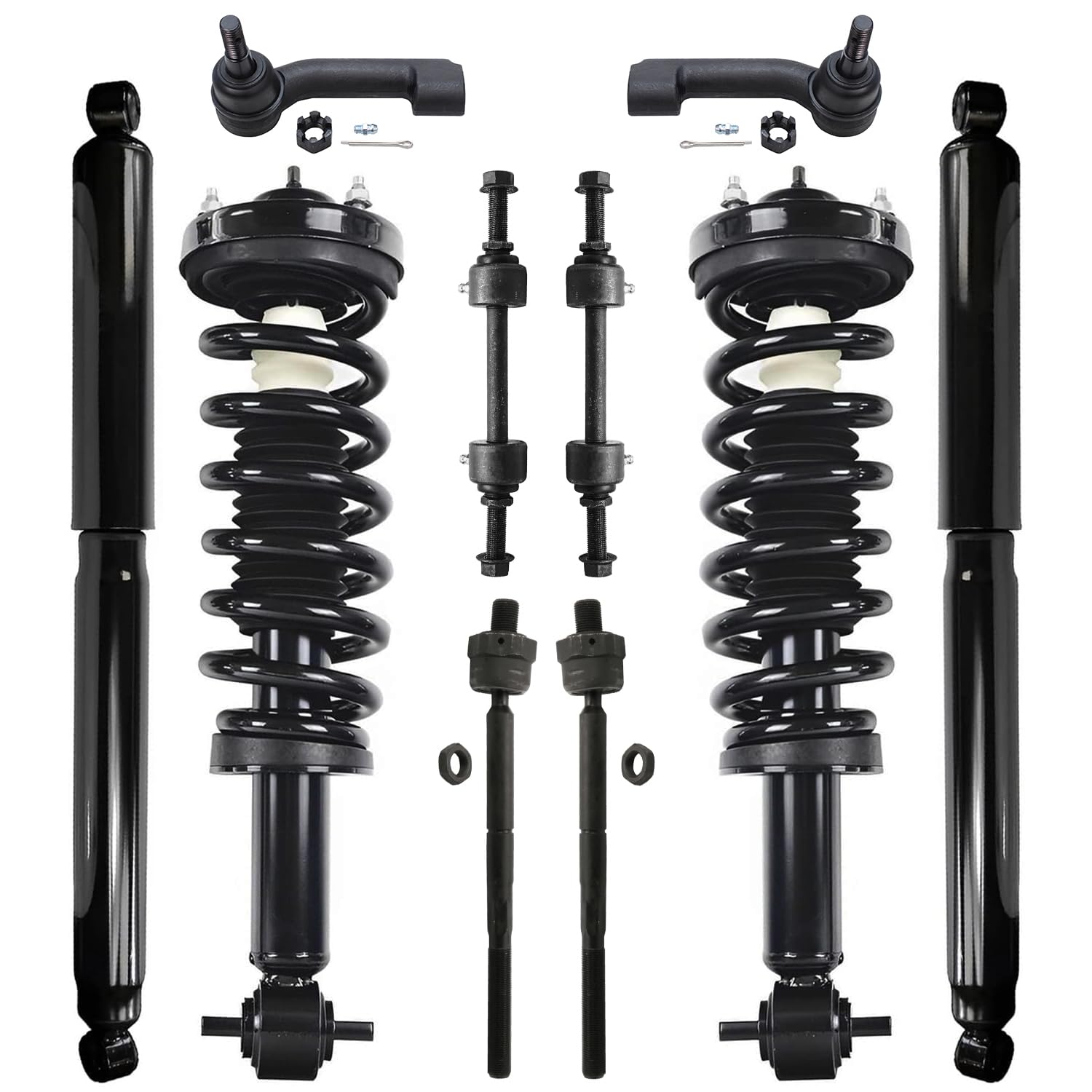 Detroit Axle - [4WD] 10pc Front Suspension Kit for 2015-2020 Ford F-150