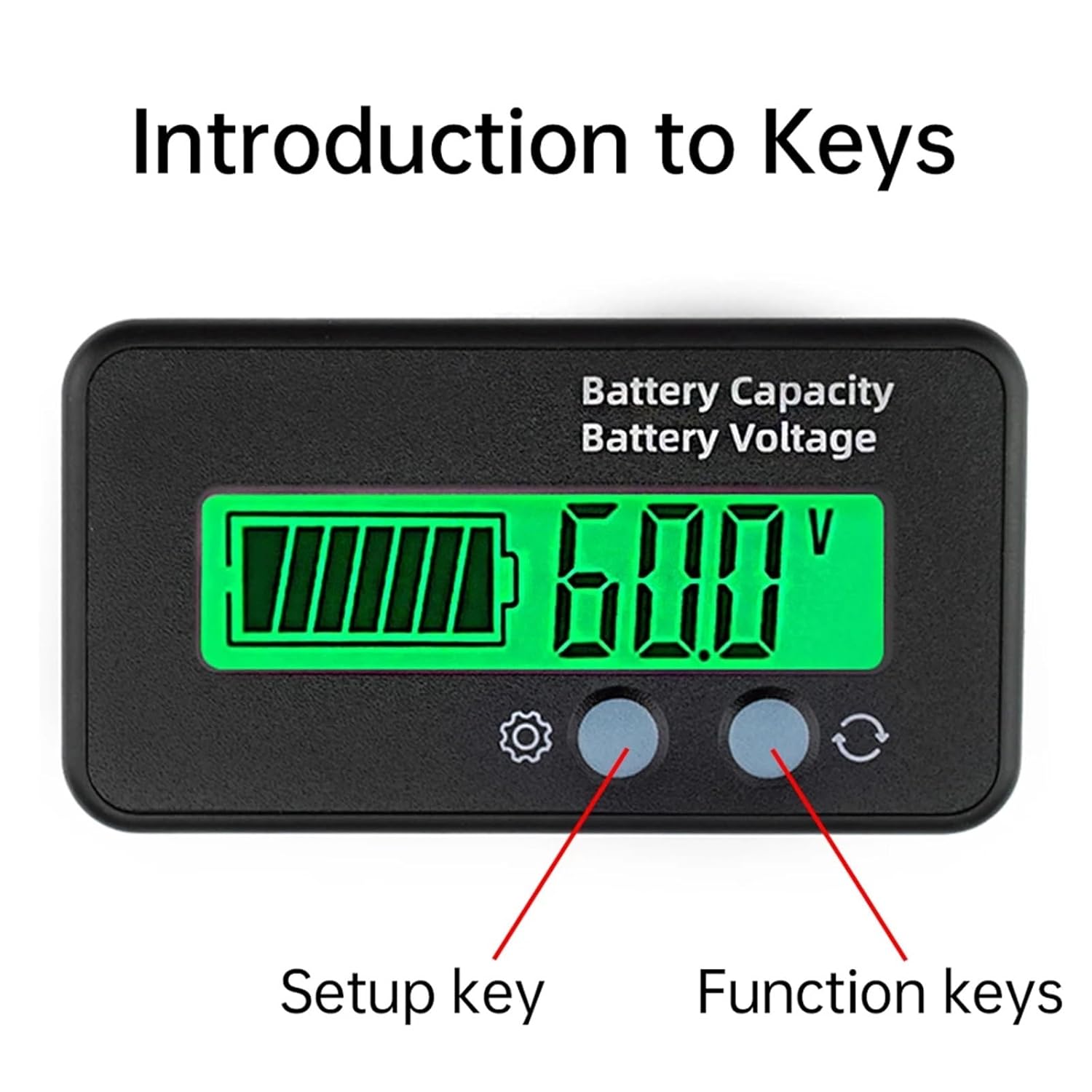 LCD Digital Voltmeter Voltage Meter Tester(Blue)