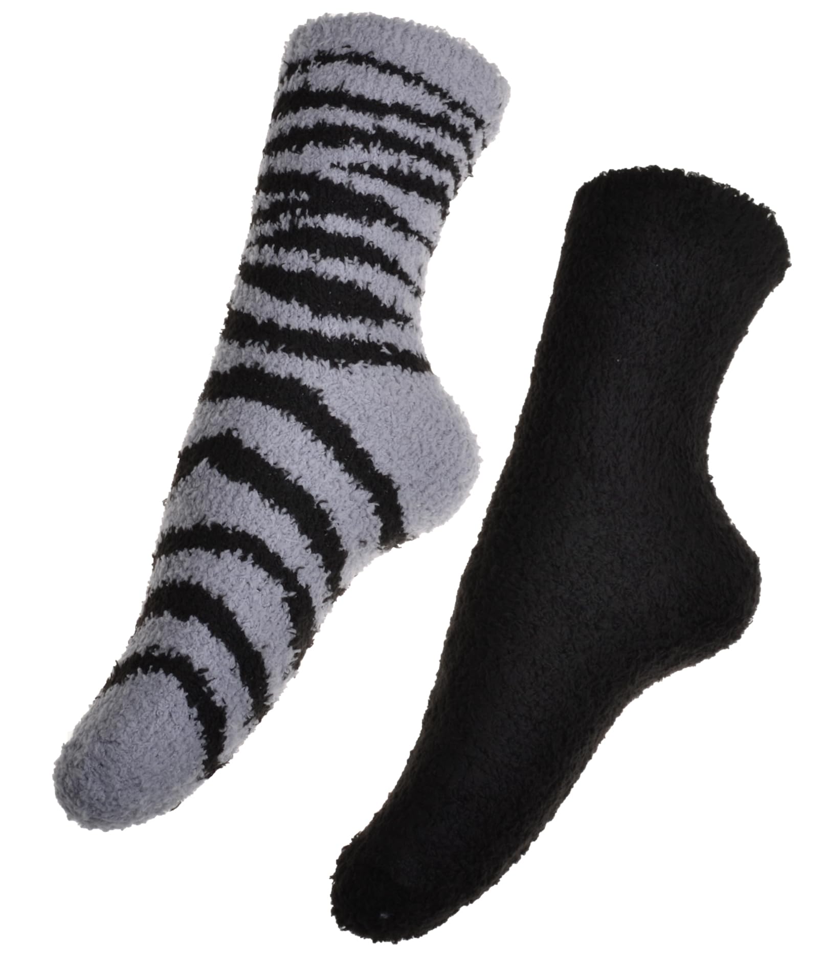 Wb Socks Girls Black 2 Pairs Of Fluffy Cosy Socks