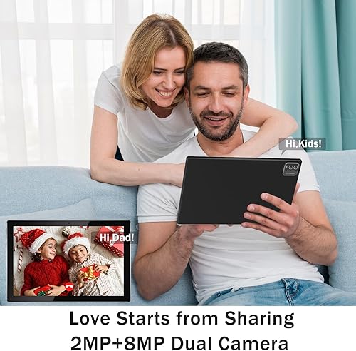 Miniatura 7 de Tablet Android 13 2024, computadora de 10.1 pulgadas, tableta, tableta 2 en 1 con funda, 8 GB+64 GB+1 TB expandir, Wi-Fi 6  5G 6, BT5.0, pantalla