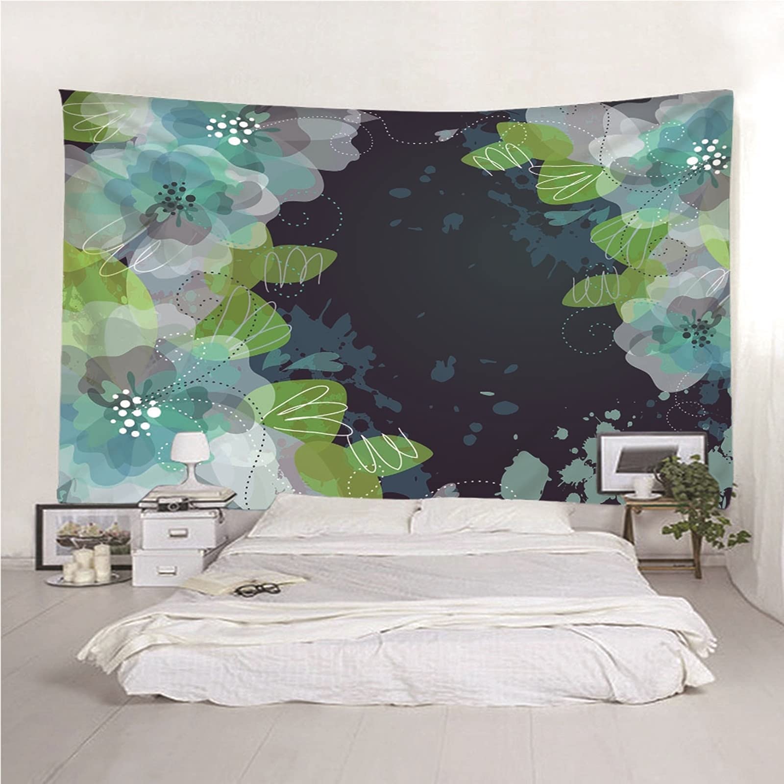 Aeici Tapiz Tela Pared, Tela Pared Decorativa Sinple Tapiz Pared Wall Hanging, Bedsheet(240X220Cm)
