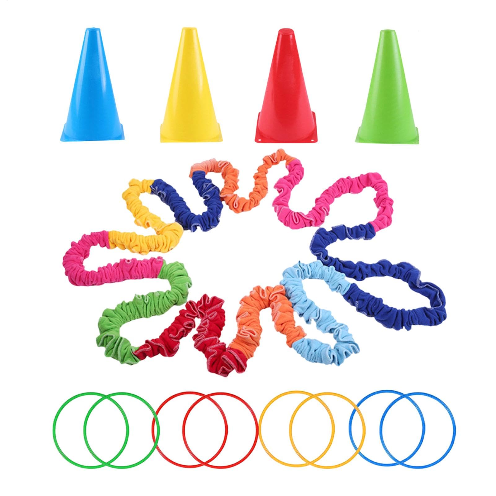 Cooperative Stretchy Band, Sport Elastic Band Game, Fun Group Activity Prop, 5,12 x 5,12 x 7,09 pollici, Interactive Movement Equipment for Youth, Girls, Boys, Family Gatherings