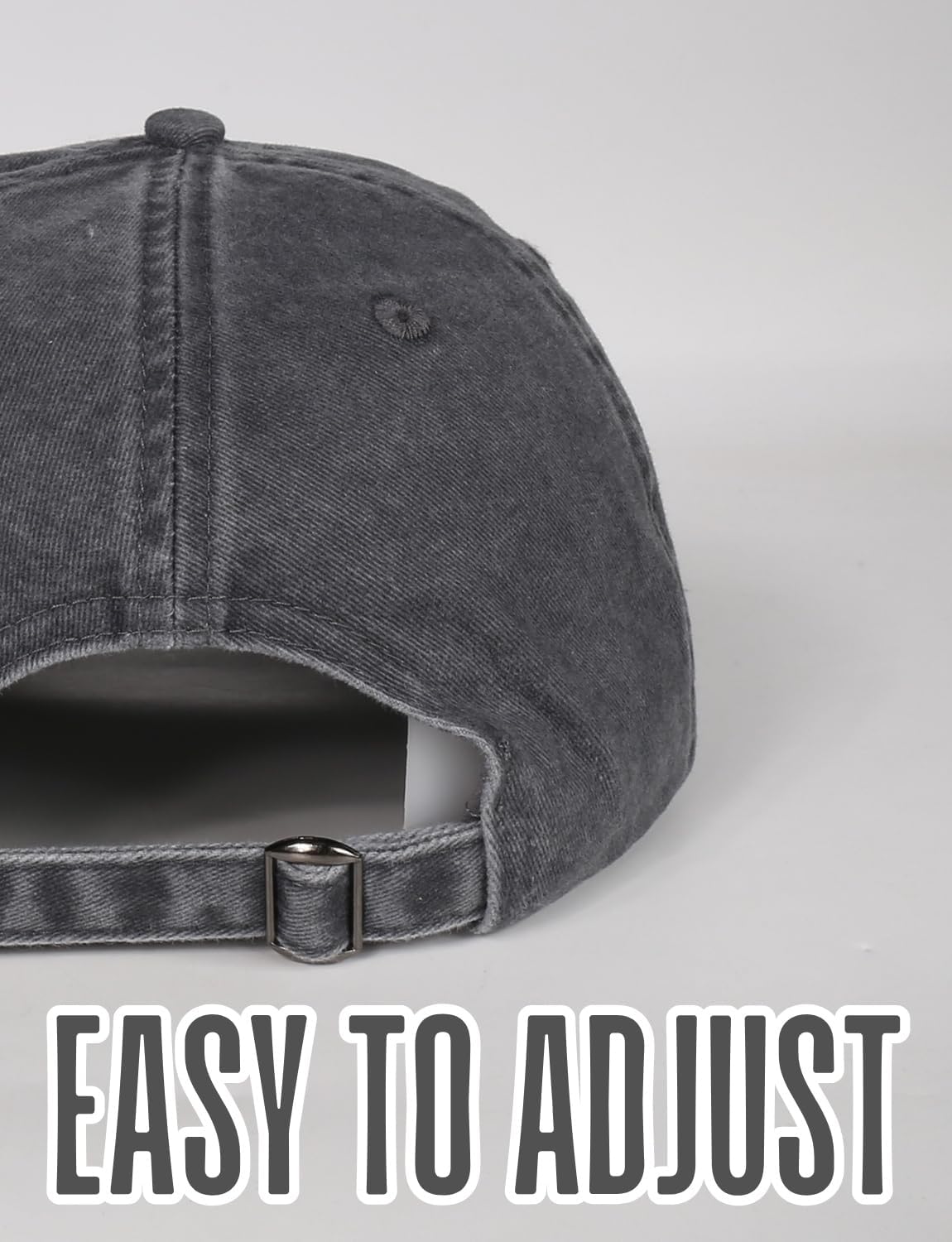 InnoBeta Grandma Daisy Gifts Cap Embroidered Adjustable Hat Gifts Accessory for Birthday & Christmas - Grey - My Favorite People Call me Grandma - Image 6