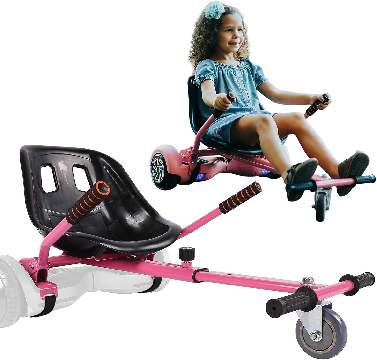 Hoverboard Seat Attachment Go-Kart Fits 6.5/8/ 10 Hoverboards, Hover Cart for Kids & Adults, Accessory for Self Balancing Scooter