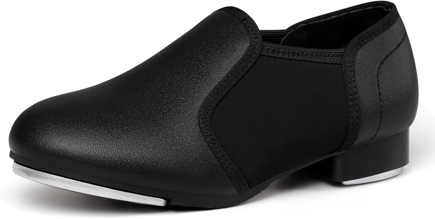 DWBH Unisex Tap Shoes - PU Leather Comfort