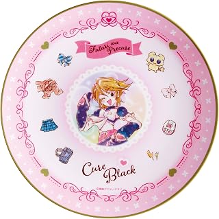 Skater MPL20P-A Melamine Plate, 7.9 inches (20 cm), Dish, Futari ha Pretty Cure, Watercolor, Cure Black, Girls