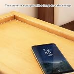 Durable Solid Wood Bedside Tables, Narrow Nightstand, Bedside End Table with Storage Drawer, Small Nightstand, Nightstand with Drawer (Size : 25cm/10in)