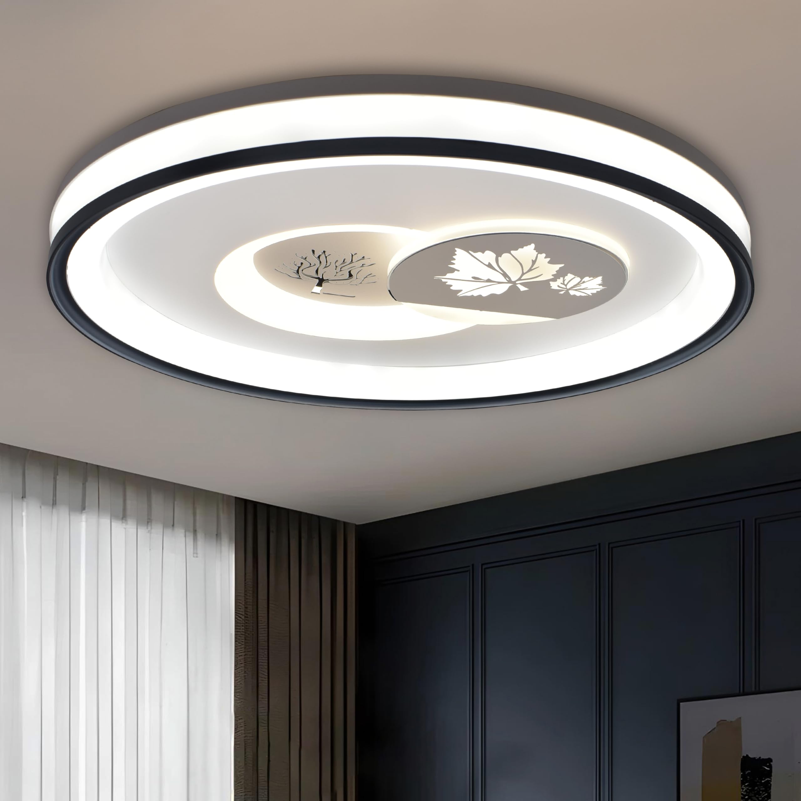 Smartway® Florety Modern LED Ceiling Chandelier for Hall, Living Room, Bedroom (Google, Alexa) Smart Voice Assist App Control-image-41