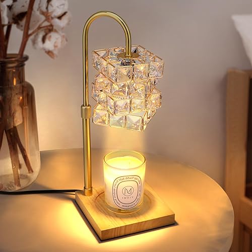 Lámpara calentadora de velas, calentador eléctrico de lámpara de vela con temporizador y atenuador, decoración del hogar, calentador de cera para