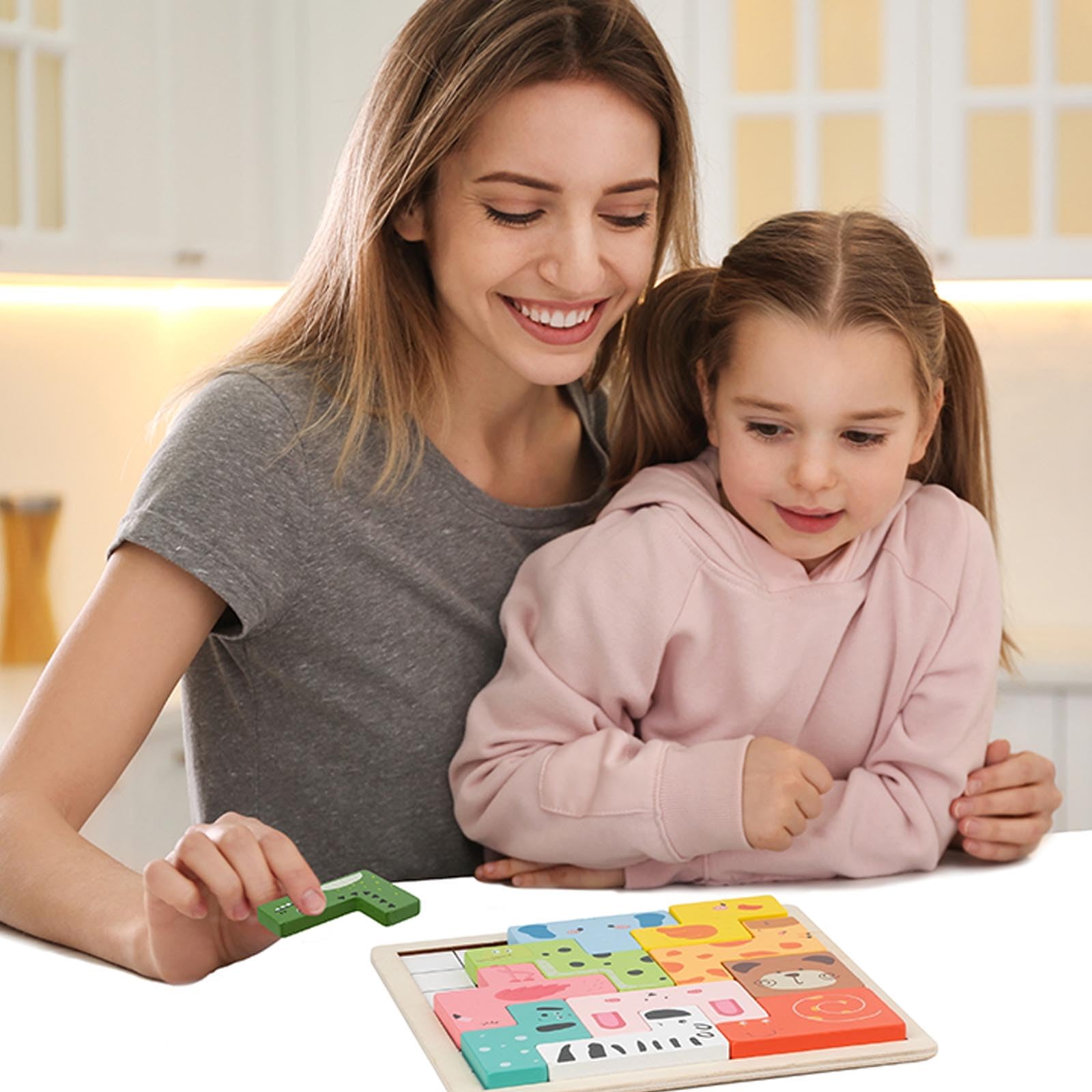 Dr. MUYA® Montessori Toy 3 4 5 Years, Children's Wooden Animal Jigsaw Puzzle, Educational Toys for 3+ Year Olds - Image 2