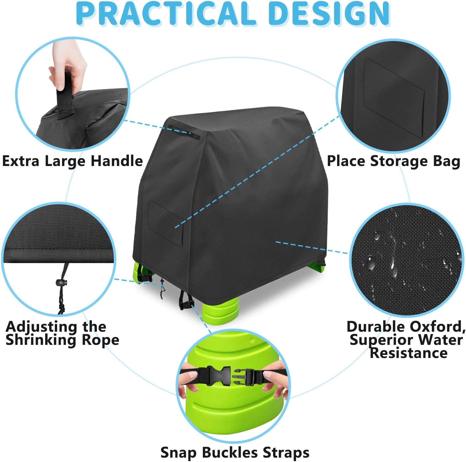 Water Table Pump & Kids Water Table Cover – Whale Rechargeable Water Pump and Waterproof Cover for Step2 Rain Showers Splash Pond Water Table, Fun Outdoor Play Accessories for Kids & Toddlers