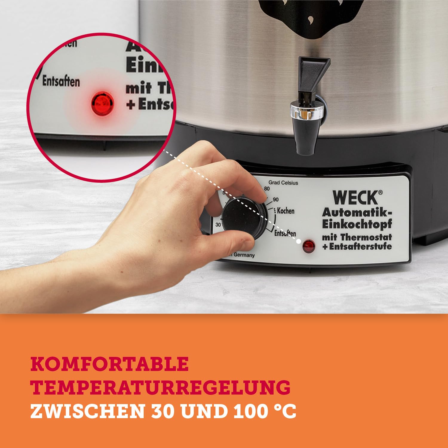 Weck WAT 24A Stérilisateur 1800 W, Métallique