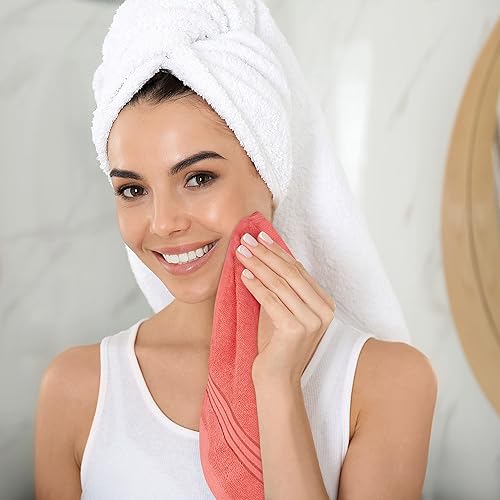 Miniatura 9 de Utopia Towels Juego de 12 paños de primera calidad (12 x 12 pulgadas) 100% algodón hilado en anillo, altamente absorbentes y suaves al tacto para