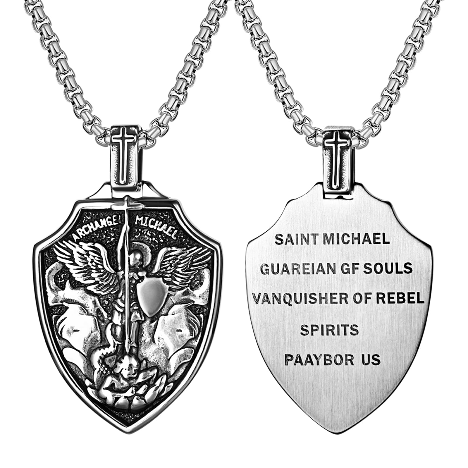 Ordine Santo Sepolcro Collana Medaglione Con San Giuda - Acciaio - Foto 6