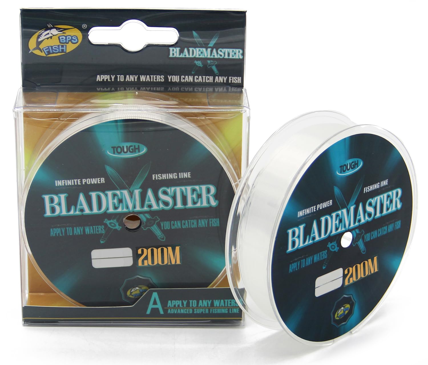 BPS Línea Hilo de Pesca Nylon Monofilamento Color Transparente Multifilamento Material Súper Fuerte Pesca Profesional