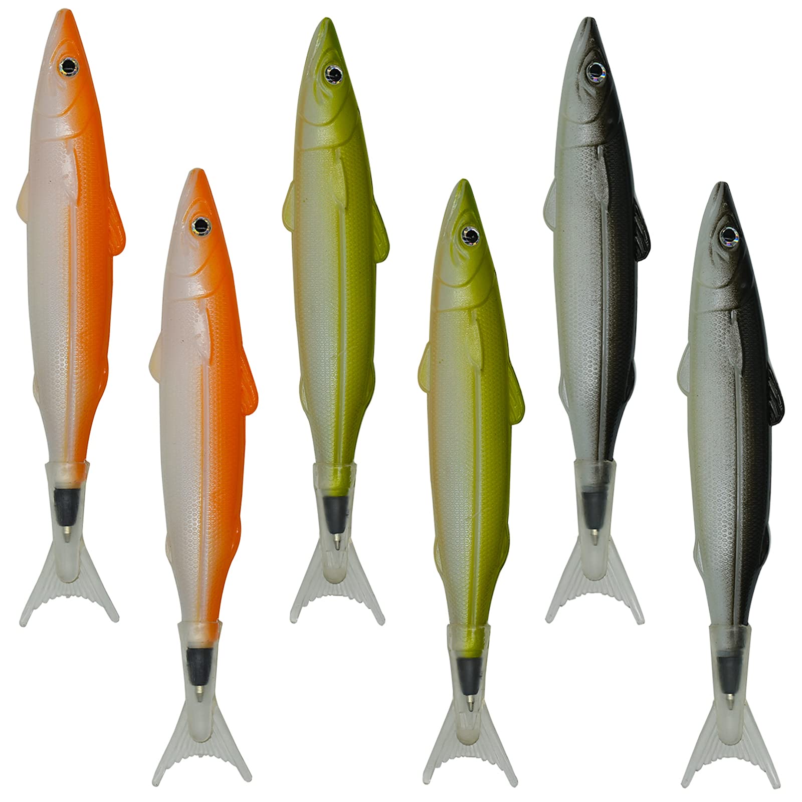 Amazon | maydahui かわいい フィッシュペン 魚 ボールペン 油性 黒 
