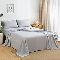 Vista 12 de HENGWEI - Juego de sábanas de satén, tamaño Cal King, 4 piezas sedosas con bolsillo profundo, juego de ropa de cama suave de lujo, transpirable