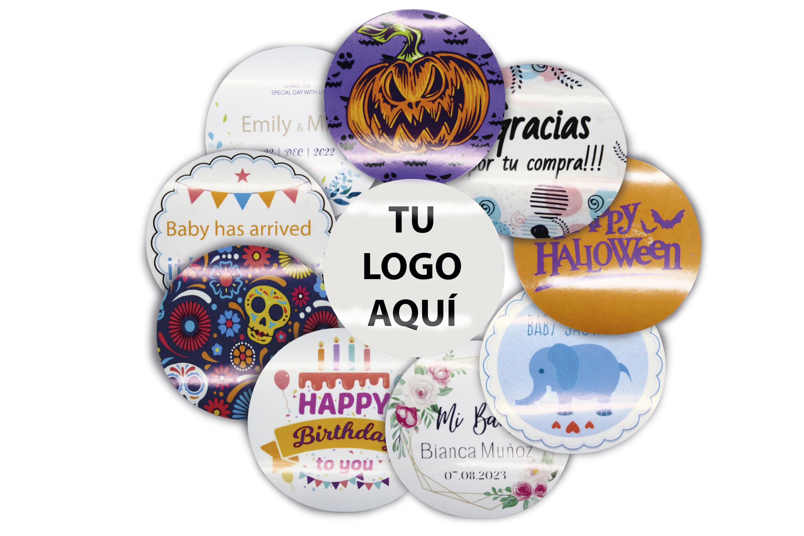 Etiquetas Transparentes Metalizadas, Ideales Para Tu
