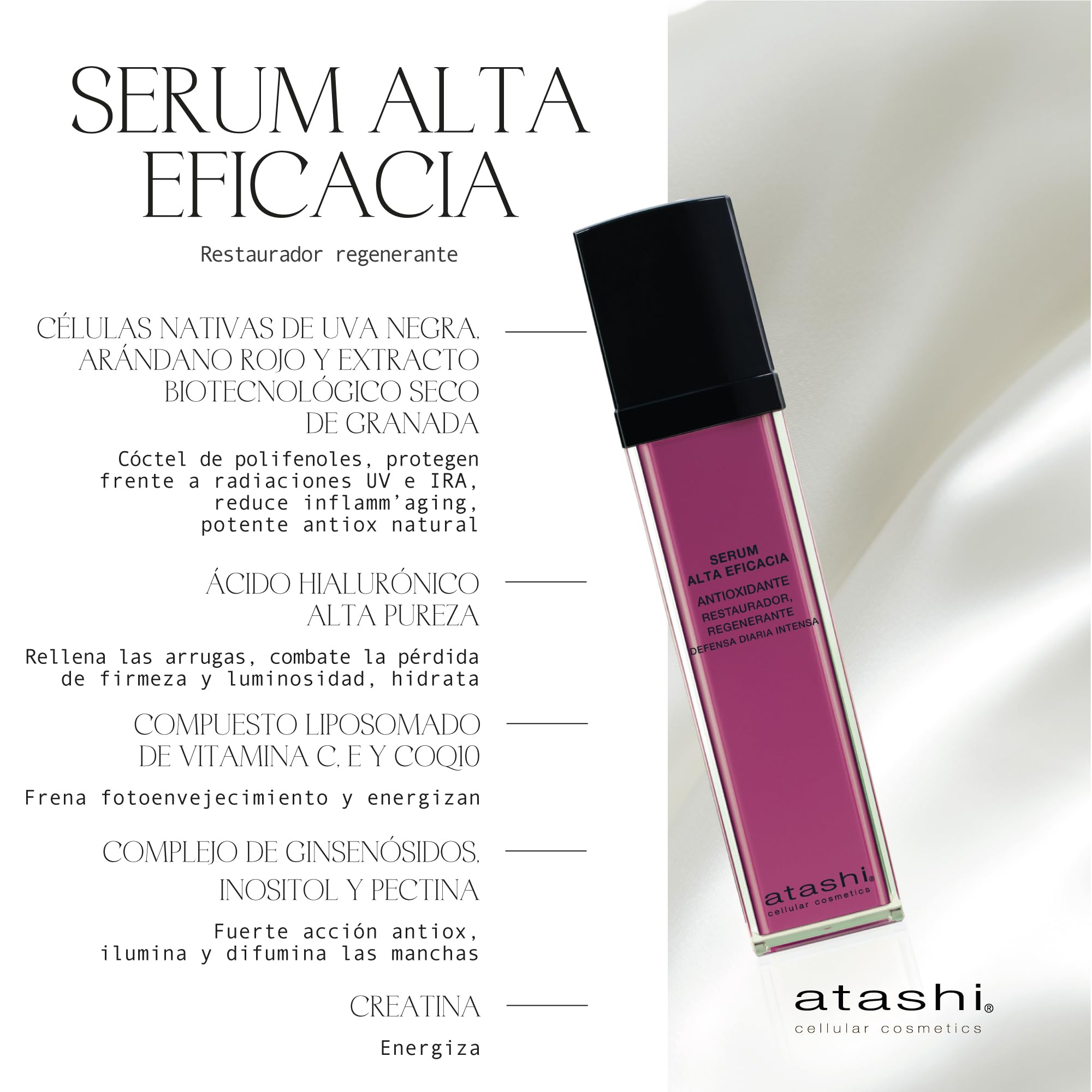 Atashi Cofre Antioxidante Sérum, Crema y Piedra Jade Facial Regalo | Rutina antioxidante para ayudar a iluminar, revitalizar y proteger la piel frente al envejecimiento