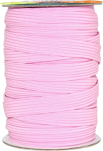 Vista 288 de Mandala Crafts - Rollo de cordón elástico plano para costura y manualidades Beige