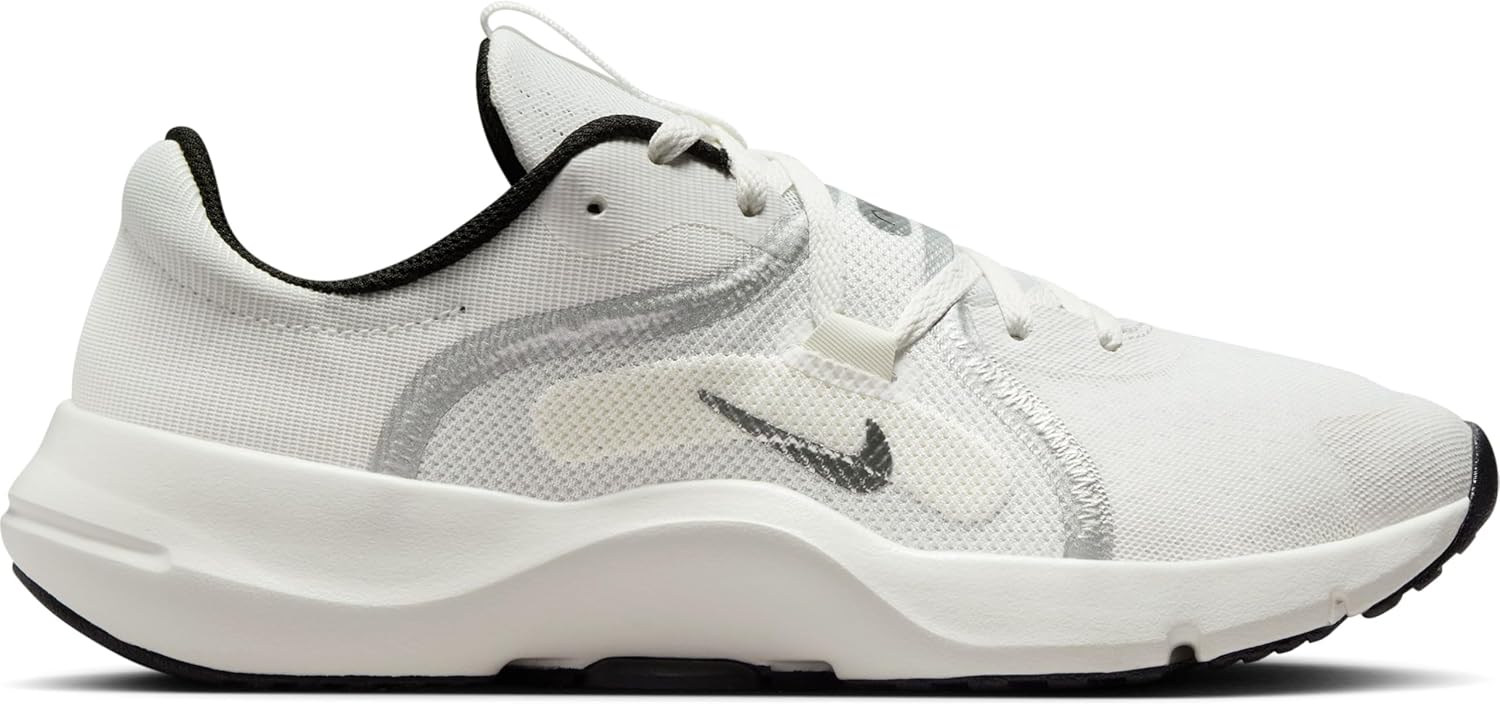 Nike in-Season TR 13 Premium Women's Workout Shoes (HF0265-101, Summit White/Sail/Black/Metallic Silver) Size 9