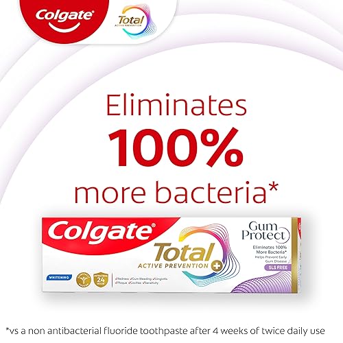 Miniatura 3 de Colgate Total Active Prevention Gum Protect Pasta de dientes blanqueadora, pasta de dientes blanqueadora para inflamación, enrojecimiento, sangrado,