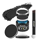 SEVICH Magnetic Hairline Powder with Brush | Refillable Root Touch Up for Sparse Hairlines & Gray Coverage | Waterproof, Sweat-Proof & Smudge-Proof | Natural & Invisible Hair Concealer (Black)