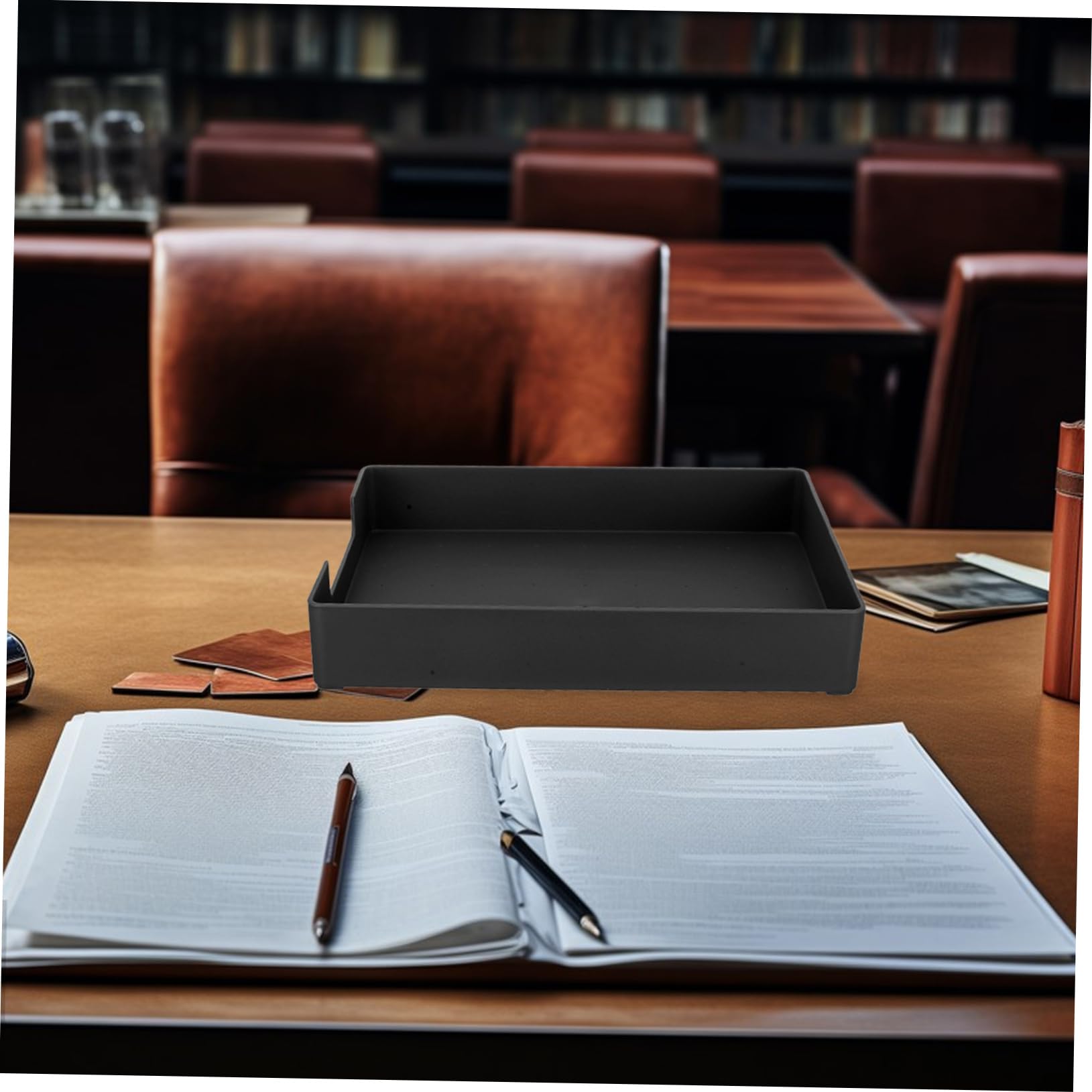 Scatola Di Immagazzinaggio Semplice in Abs Per Documenti D'ufficio, Bollette e Articoli Vari Per Scrivania e Dormitorio Per Organizzazione