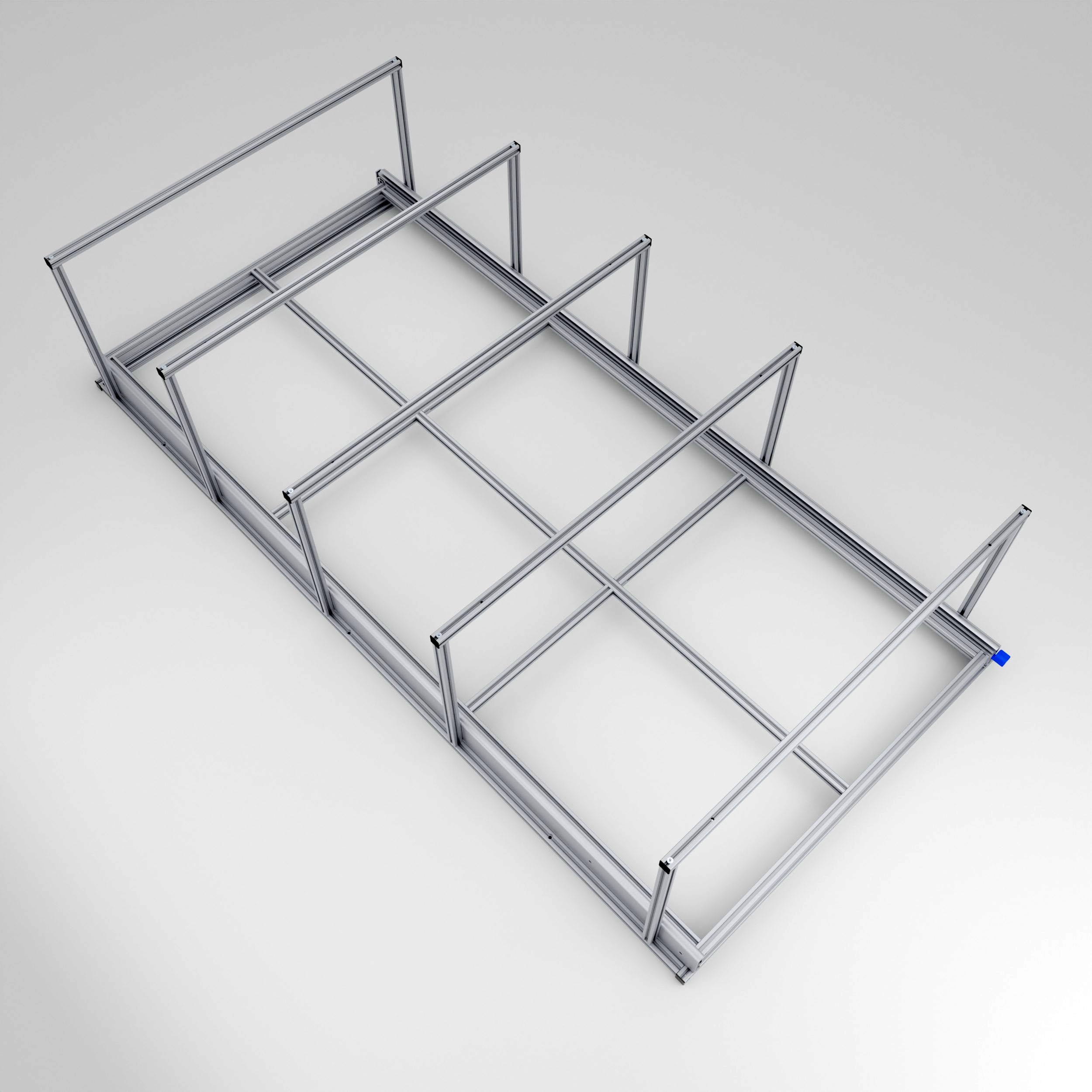 Heckauszug mit Ablage, 180cm Schwerlastauszug, Kastenwagen und Camper (Breite: 80cm)