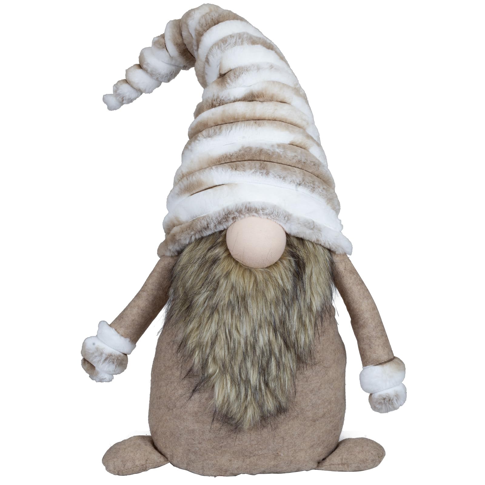 Weihnachtswichtel 60cm (90cm) Dekofigur sitzend braun