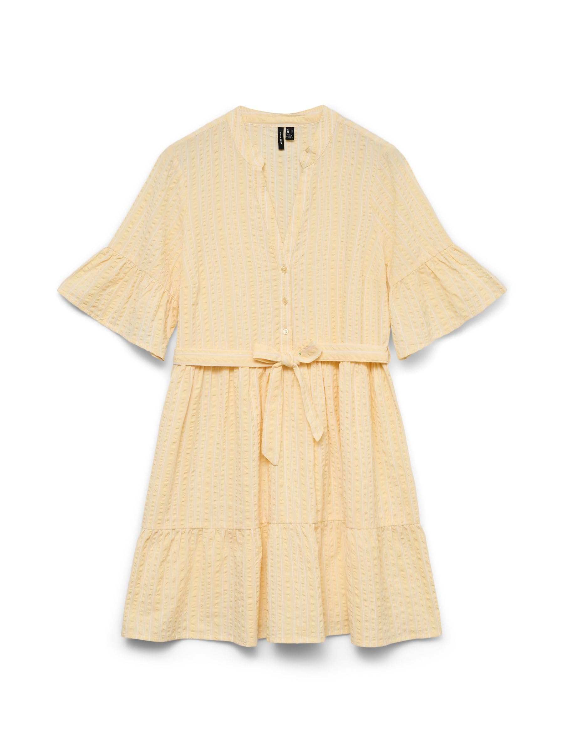VERO MODA Vmelena 2/4 Short Dress Wvn Vmelena Wvn - Vestido Corto 2/4 Mujer (Pack de 1)
